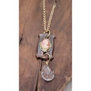 Key to Her Story | ReTold | Cameo & Prism Necklace